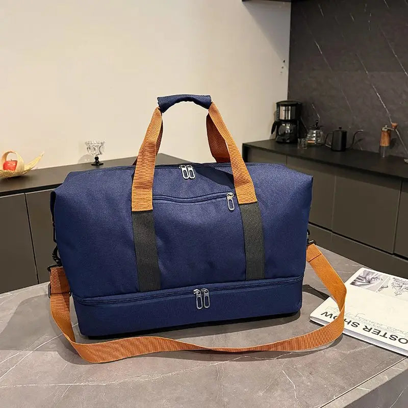 Travel Gym Bag Short-Distance Luggage Portable Fitness Bags Shoulder Crossbody Bag Handbags with Shoe Compartment Duffle Gym Bag