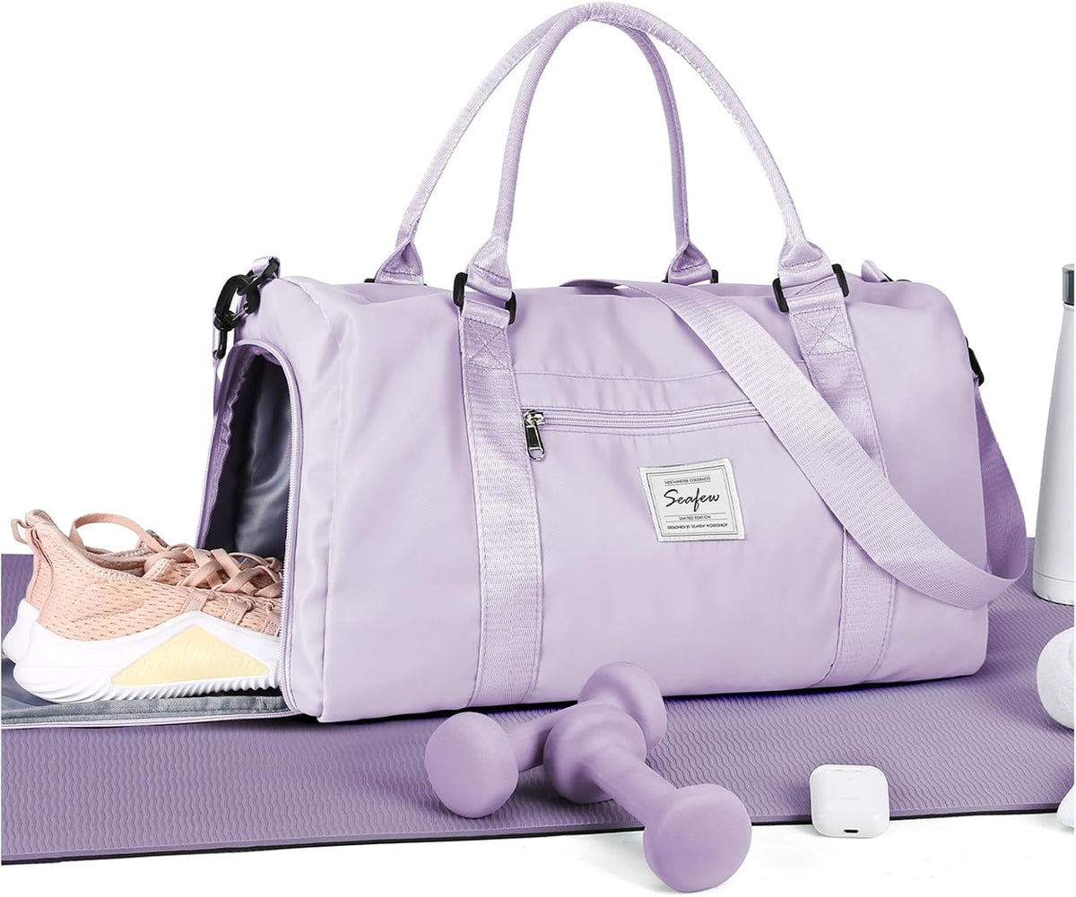 Ultimate Waterproof Gym Bag with Shoe Compartment & Wet Pocket - Your Perfect Travel Companion for Sports and Weekend Adventures