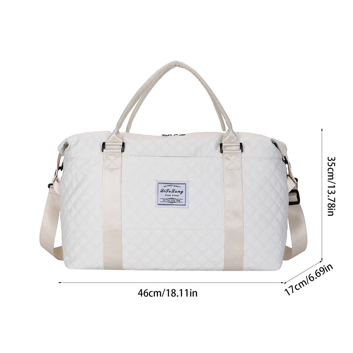 Travel Duffle Bag, Weekender Travel Bag Men Small Gym Bag for Women, Hospital Bag for Labor and Delivery, Overnight Bag Luggage Bag with Trolley Sleeve 18.11X13.78X6.69In