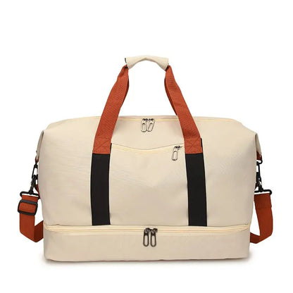 Travel Gym Bag Short-Distance Luggage Portable Fitness Bags Shoulder Crossbody Bag Handbags with Shoe Compartment Duffle Gym Bag